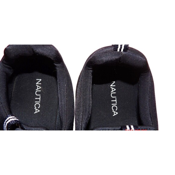 Nautica Navy Black Rainbow Slip On Size 5 Tennis Shoe Unisex Big Kids Waffle - Picture 7 of 12